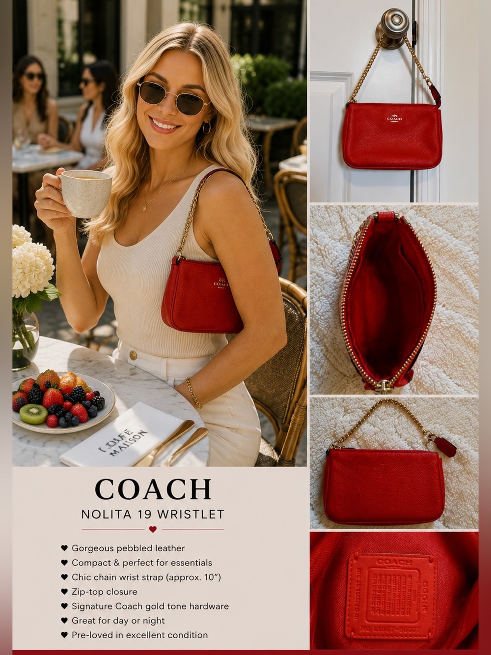 Coach Nolita 19 Wristlet